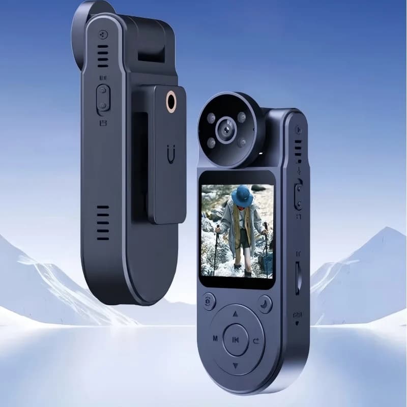 Action Room with clip 2K Night vision WiFi-Registrator for mounting on the chest with free hands for cycling, motorcycle, safety and delivery