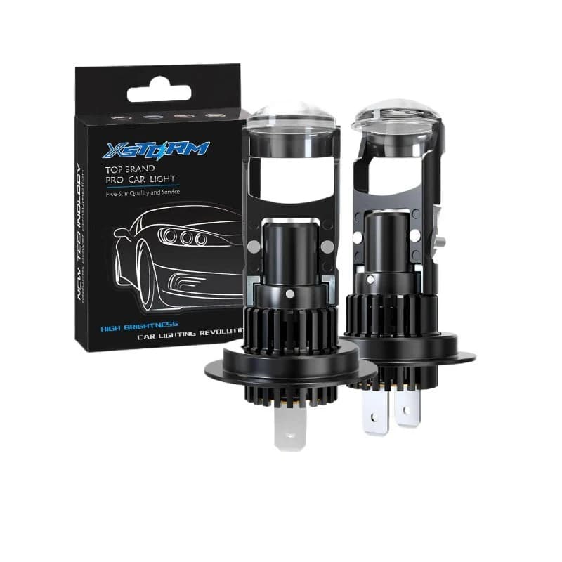 H7 HB3 HB4 H8 H9 H11 9005 9006 LED Headlight Bulbs Mini Projector Lens 12V 55W 6000K Car Retrofit