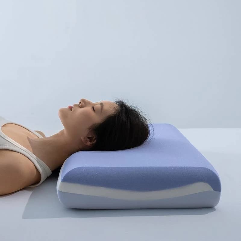 Cuscino in Memory Foam a 3 Strati per Sonno Profondo 2026 Trending Pro 3.0, Supporto Cervicale a Lento Ritorno per Alleviare il Dolore al Collo