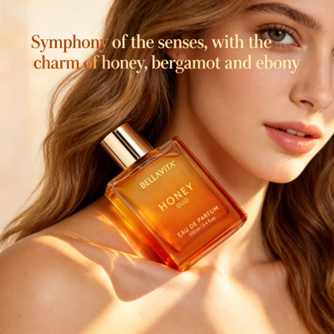 BellaVita Luxury Honey Oud Eau de Parfum 100ml | Fragrance Caldo di Ambra e Vaniglia, Fragranza Unisex a Lunga Duration, Gift Ideal for Holidays