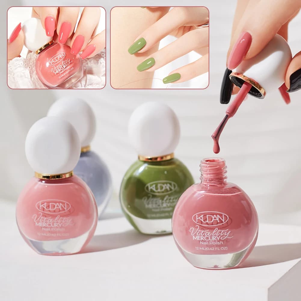 12ml Peelable Water Based Nail Polish 60-Seconds Quick Air Dry Autumn/Winter Colors High Gloss DIY Manicure Nail Lacquer