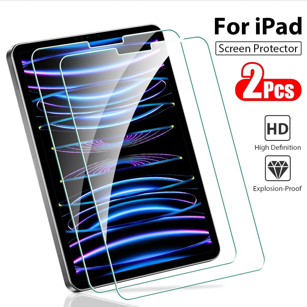 Tempered Glass For Ipad Pro 13 M5 M4 2025 12.9 Air 11 5 4 3 2 M3 M2 Screen Protector A16 10 9 9th 10th Generacion Mini 7 6 Film
