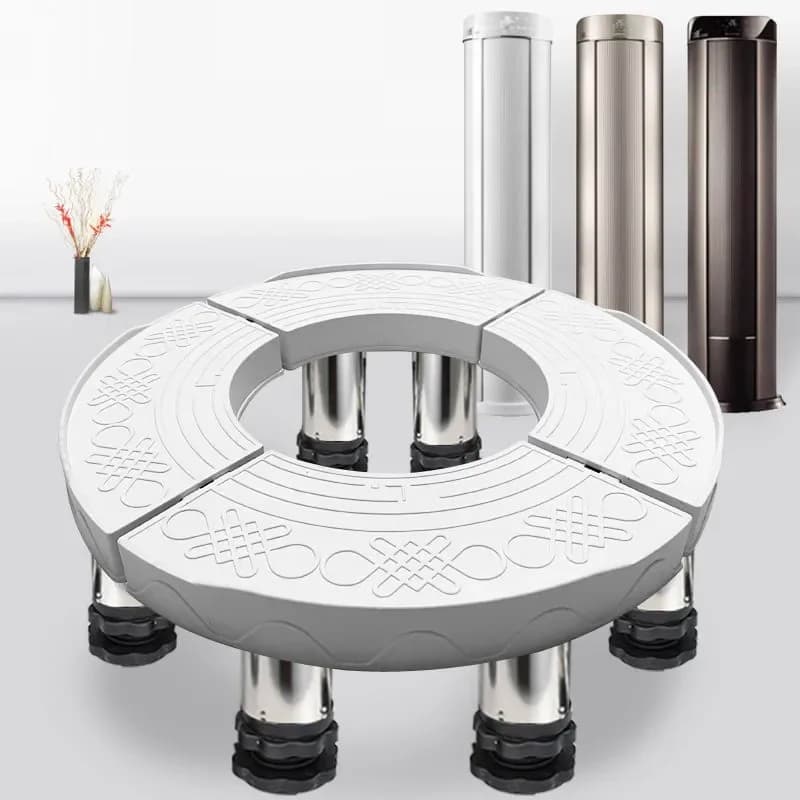 Air conditioning base bracket Round vertical cabinet heightening bracket Cylinder cabinet type lifting tray tripod