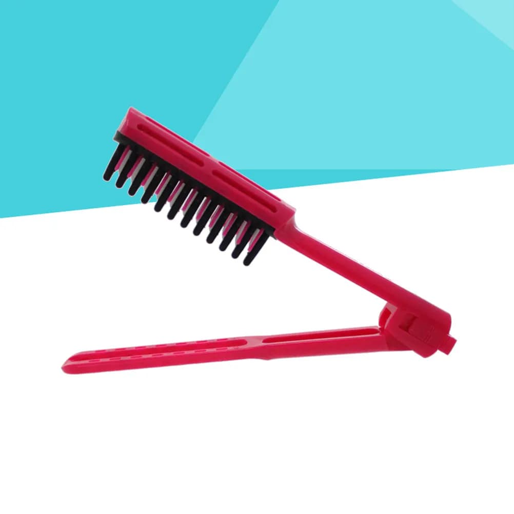 Antistatic and Heat Resistant ABS V Foldable Combs, Portable Tool for Leasing Hair, Suitable for Men