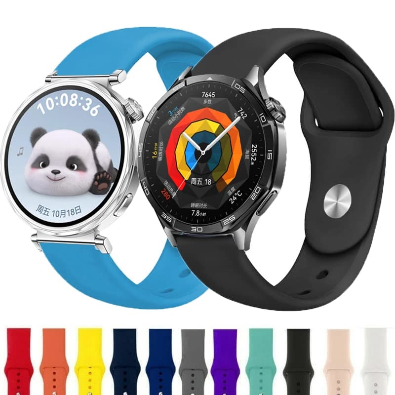 Cinturino in Silicone per Huawei Watch GT5 GT4 cinturino sportivo bracciale morbido traspirante per Huawei GT 5 4 46mm 41mm cinturino uomo donna