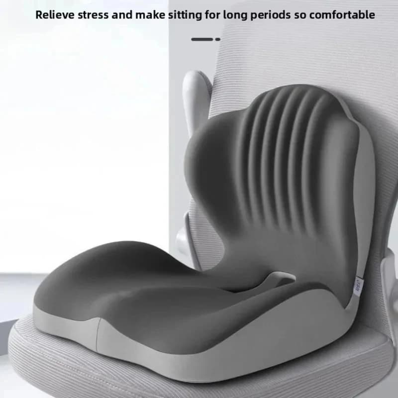 Cuscino Ergonomico in Memory Foam con Supporto Lombare – per Sedia da Ufficio e Sollievo dal Dolore alla Schiena, Sedile Ergonomico in Schiuma per Auto e Casa