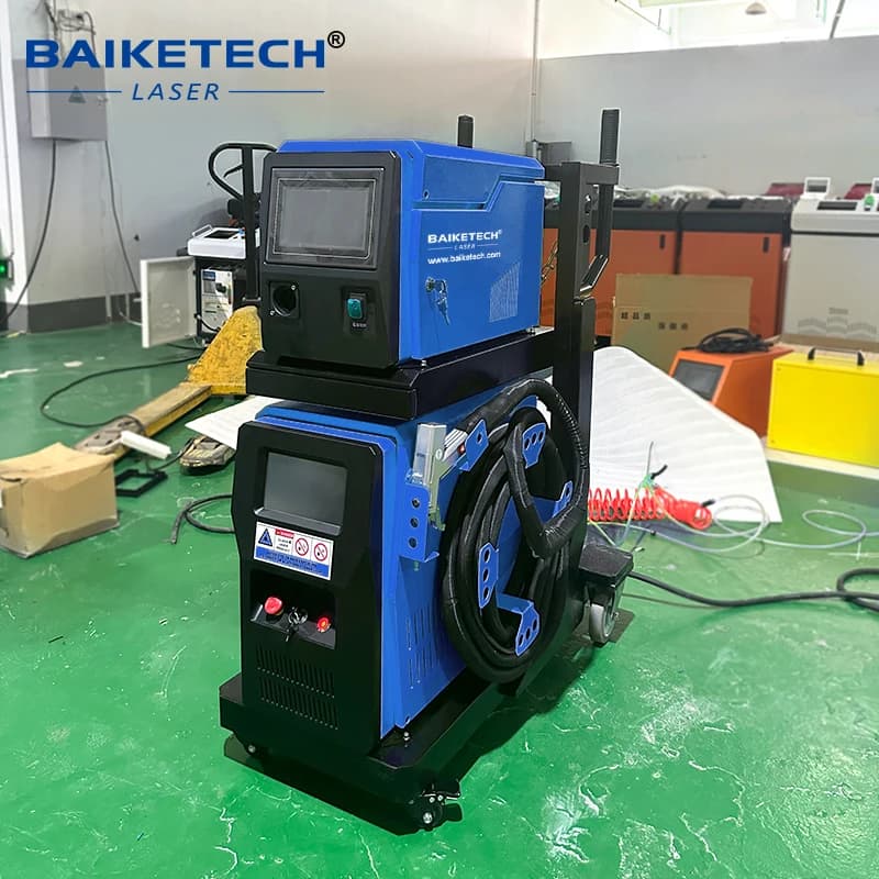 TH-FHW800L Air cooled Trailer type Portable Laser Welding Machine 4 in 1 Hand Held Laser Welding Machine Dual Pendulum Function