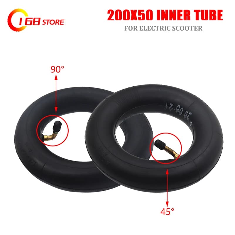 8 pollici pneumatici scooter elettrico 200x50 Interno Tube200 * 50 parte del motociclo per Rasoio Scooter E100 E150 E200 eSpark Pazzo Carrello scooter