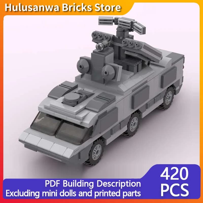 9K33 Osa Akm Mobile Anti Air Model MOC Building Bricks War Equipment Modular Technology Gifts Holiday Assemble Children Toy Suit