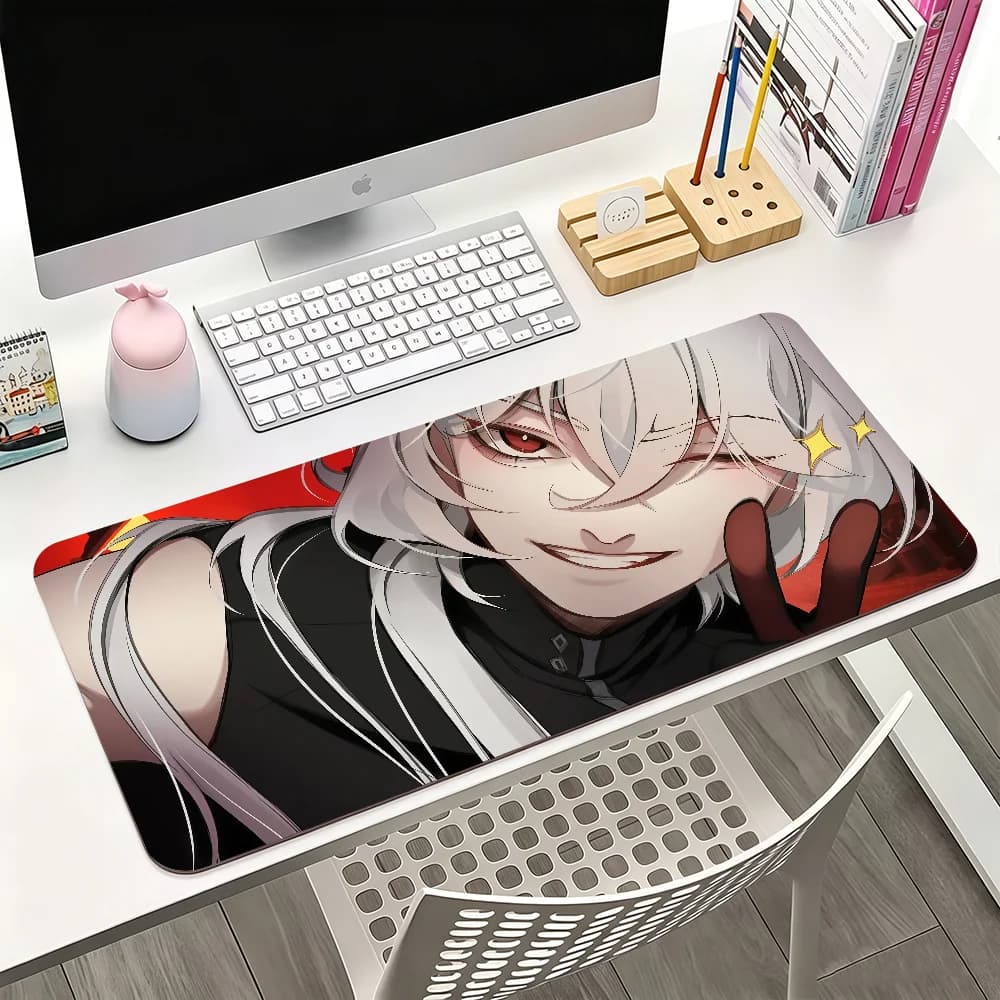 Large Gaming Mouse Pad,Anti-slip,Stitched Edges,Soft Rubber,A Date With Death Gaming Deskpad For Office Desk & Home Use