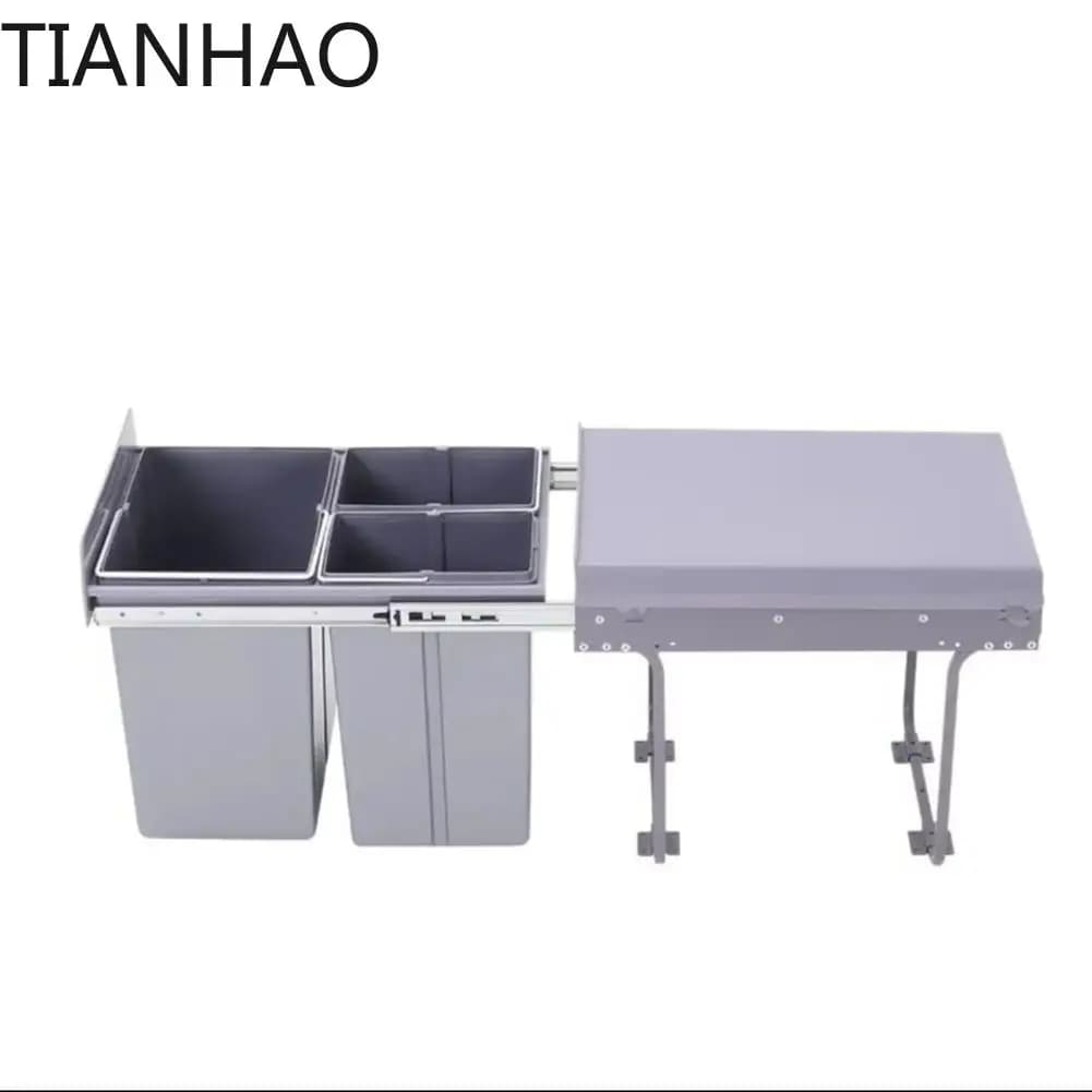 40L Pull Out Recycling Waste Bin for Dining Room Living Room Home Office