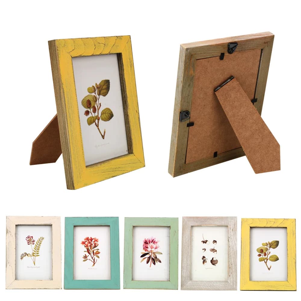 Creativo matrimonio in legno coppia immagini cornici 5 colori cornice per foto Vintage regalo decorazioni per la casa