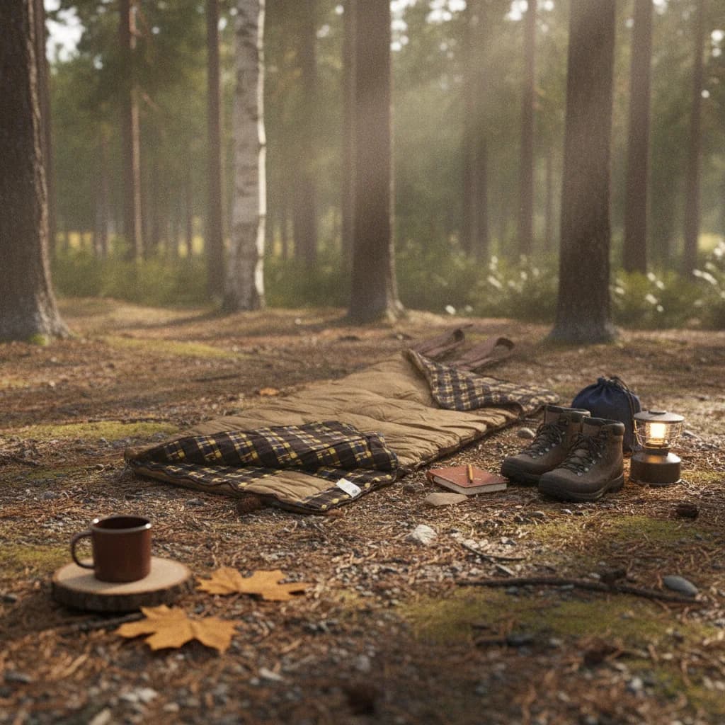Rectangular Sleeping Bag Roomy Sleeping Bag with Tie Straps Bedding Cozy Warm for Campers, Camping, Outdoor Trips