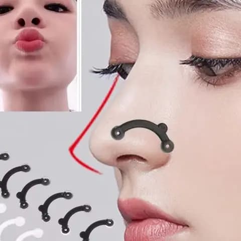 3 Pz 6 pcs/set Beauty Bear Clip Corrector Massage Tool Naso Up Lifting Clipper Shaper Bridge Straightening No Pain