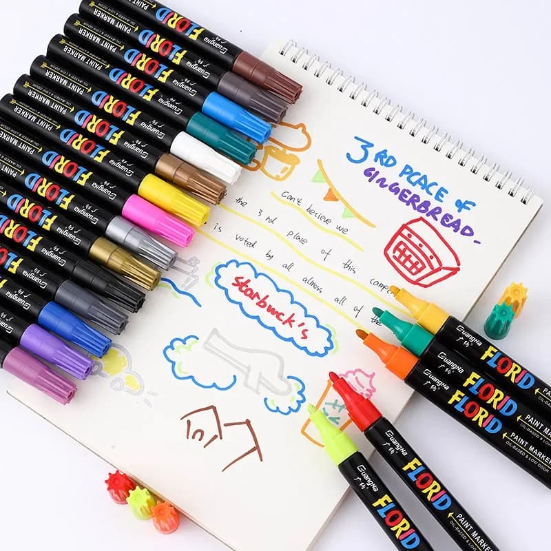 Guangna 168-20 Color Color Paint Pen Ink Proof Student Art Painting Graffiti Pen Not Easy To Fade Marking Pen