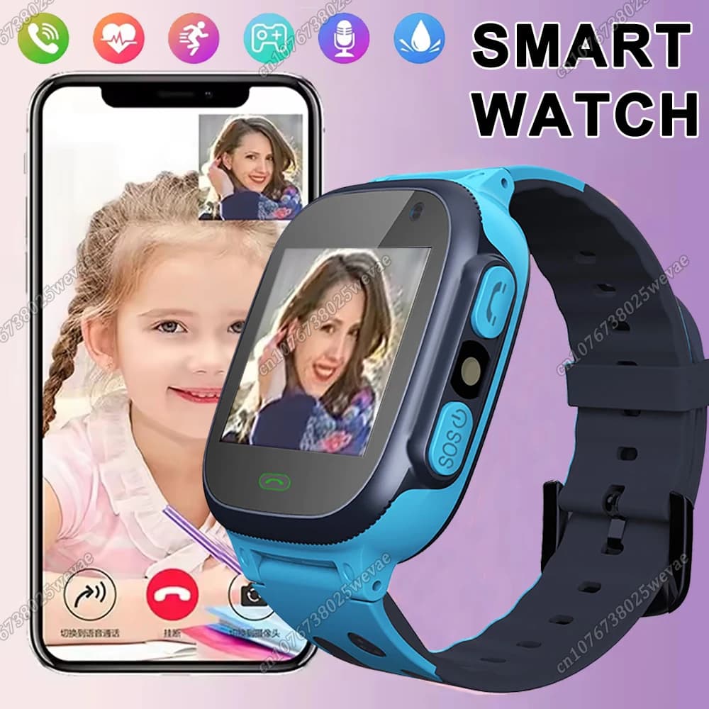 2025 Nuovi bambini Smart Watch Bambino HD Touch Screen Giochi di chiamata SOS GPS Posizionamento Smartwatch Ragazzo Ragazza Regalo per bambini per Android IOS