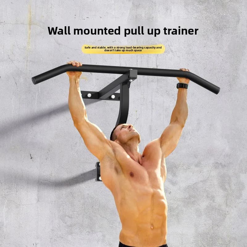 Traction device Wall punching Horizontal bar for domestic inner wall Single bar Fixing equipment for home fitness