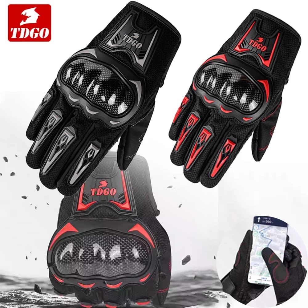 Guanti da moto impermeabili invernali Uomo Donna Guanti da motociclista da motocross primavera autunno Touch Screen Guanti da ciclismo regolabili per moto
