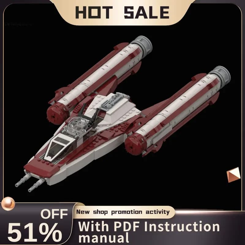 Nuovo 511 Pz Famoso Star Battle Movie Moc Btl-B Y Wing Starfighter Modello Fai Da Te Idee Creative Giocattolo Per Bambini Regalo Di Compleanno Puzzle Personalizzato