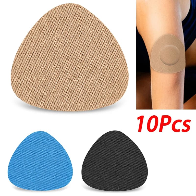 10 Pezzi Patch Adesivo per Sensore Glicemico, Patch Fissaggio Sonda Monitoraggio Glucosio nel Sangue, Invisibile e Senza Tracce
