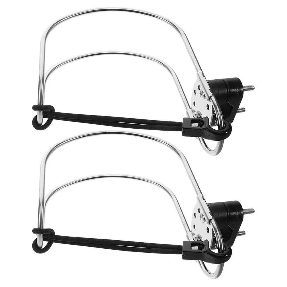 2Pcs Stainless Steel Life Buoy Holder Marine Safety Ring Bracket for Boats Yachts Emergency Lifebuoy Anchor Boat Ring Holder