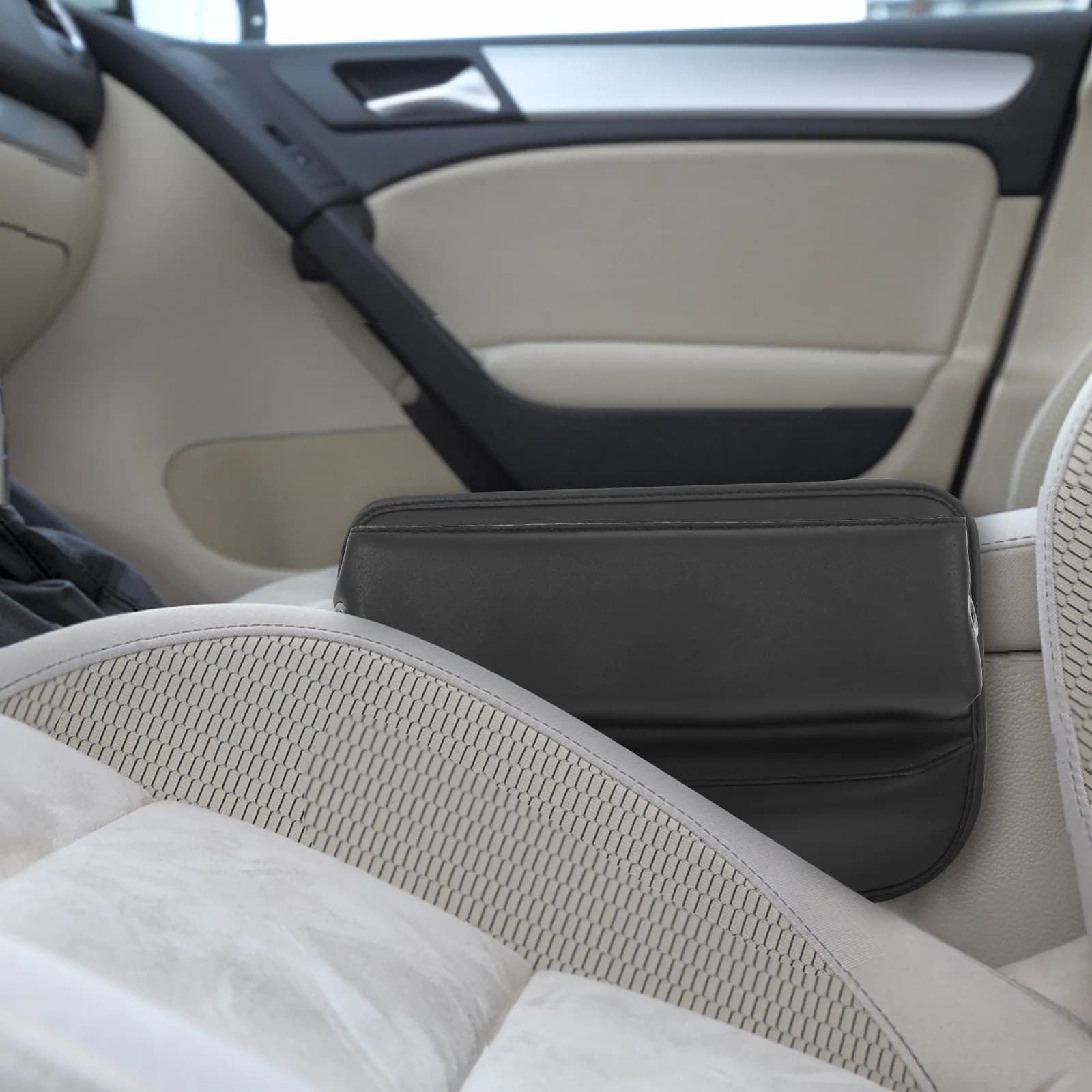Organizer Multifunzionale in PU per Sedile Auto, Contenitore Laterale per Prevenire Cadute di Oggetti, Interni Auto Ordinati