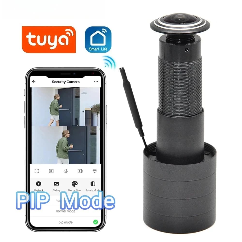 Telecamera Spioncino WiFi HD 1080P con Rilevamento Movimento e Audio Bidirezionale, Tuya Smart Life per la Sicurezza Domestica
