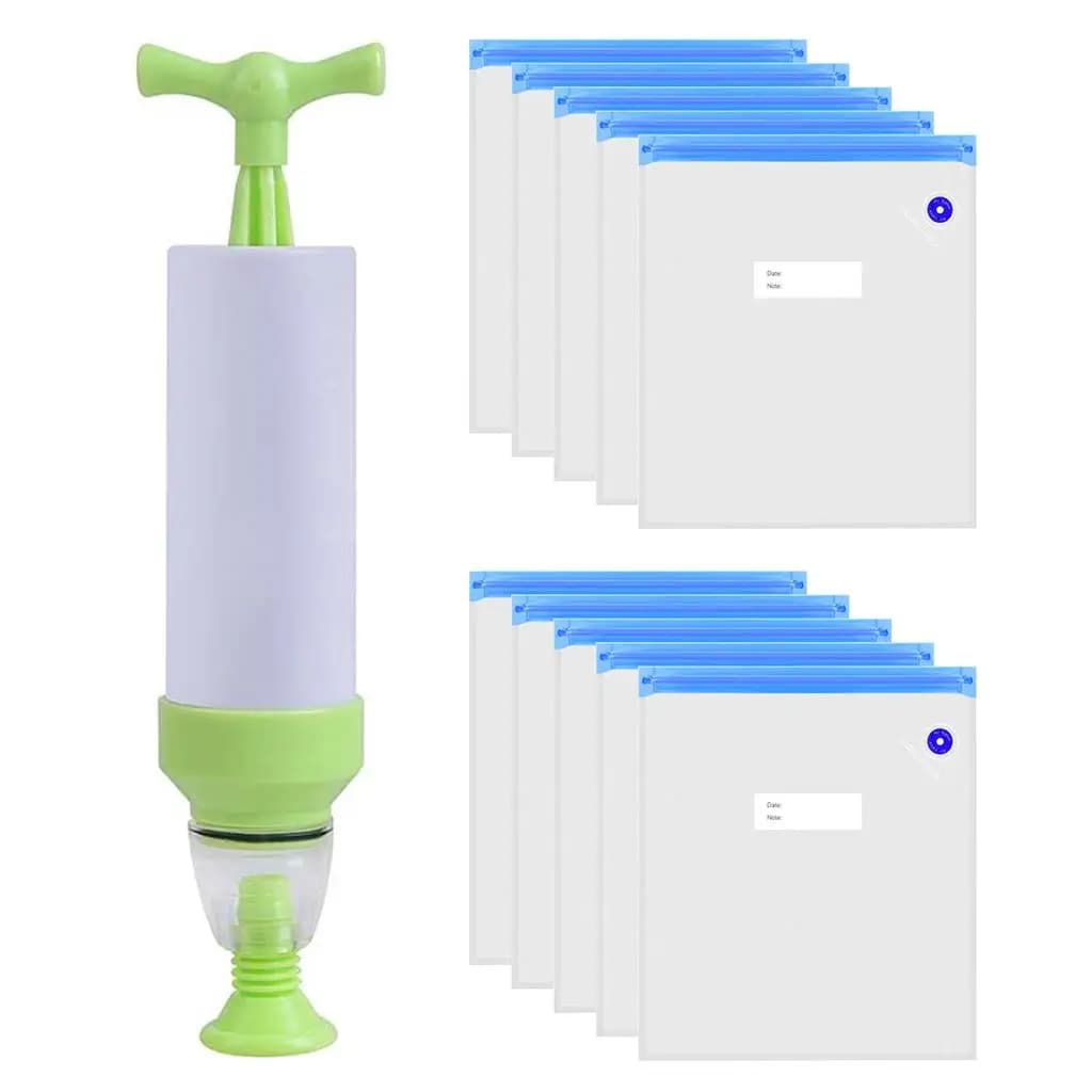10Pcs Reusable 3D Printer Filament with Exhaust Pump for Filament Storage