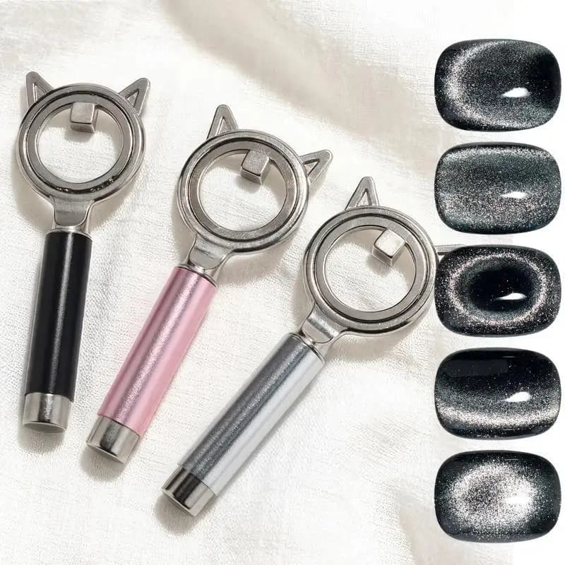 Circular Cat Eye Nail Art Black Hole Magnet Strong Nail Art Gel Polish Guide Tool DIY Magnetic Nail Helper Manicure Design