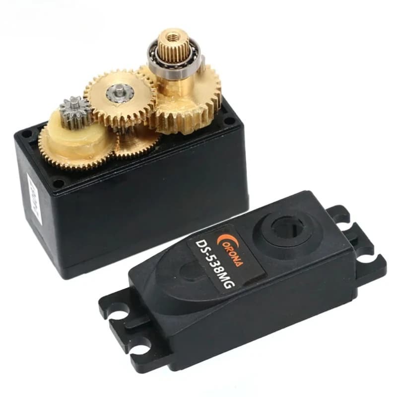 1 pz Nuovo Servo Digitale Corona DS-538MG DS538MG 4.8V/6.0V 7kg ad Alta Coppia con Ingranaggi Metallici per Aeroplani RC, Elicotteri e Accessori Auto
