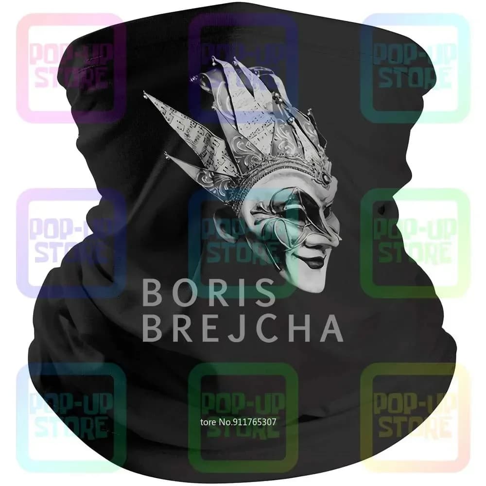 Boris Brejcha Maschera Dj High-Tech Minimal Techno Music & Women A55 Bandana nera Passamontagna Sciarpa Ghetta per il collo Copri bocca