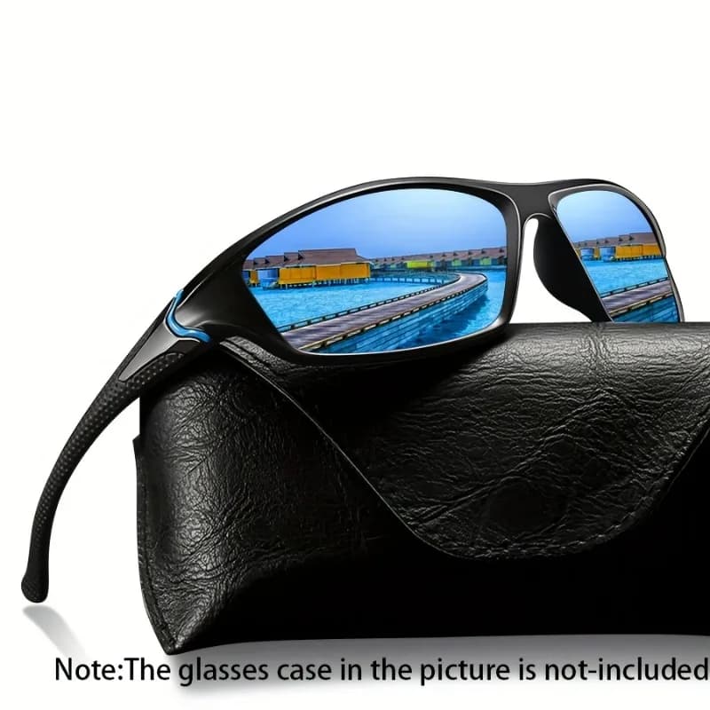 Men's Sunglasses UV400 Women's Sunglasses TR90 View Glasses Frame Night Cycling Glasses Anti-Reflective Glasses