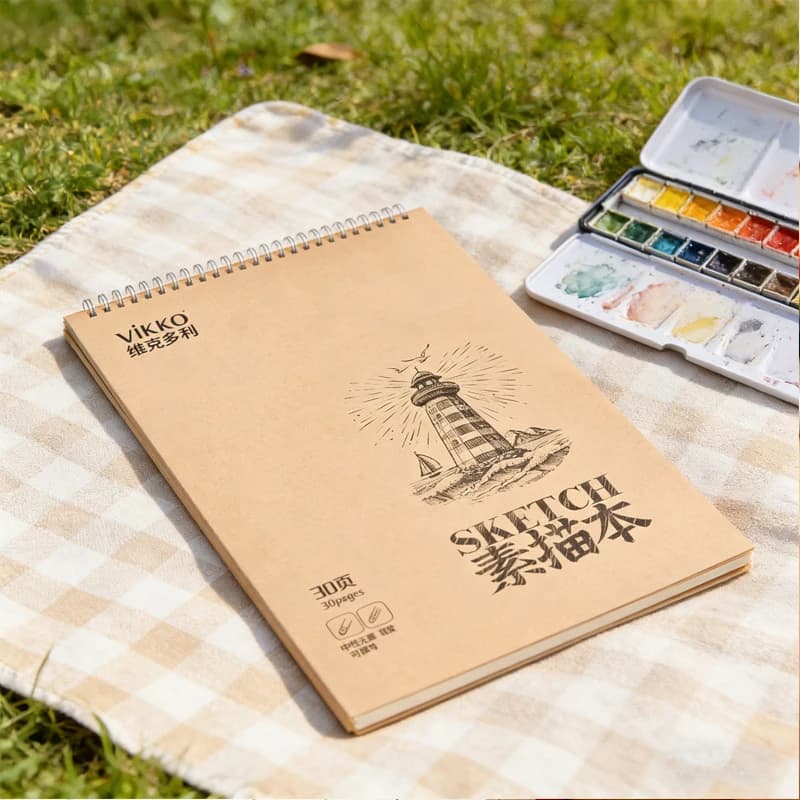 16K Sketchbook Art Students Marker Sketchbook Thickened Hand-Drawn Sketchbook Thick Drawing Paper Spiral Sketch Pads Painting