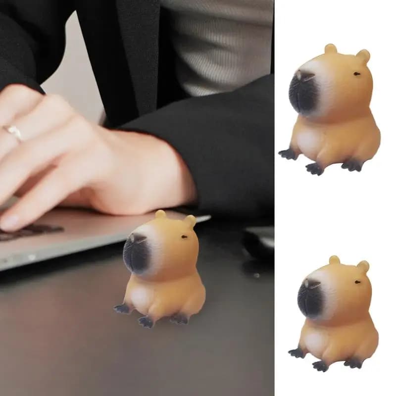 Squishys Capibara, Giocattolo Morbido Pizzico,Giocattoli Spremere,Fidget,Giocattolo Antistress in Silicone Giocattoli Sensoriali Antiestres,Regalo per Bambini