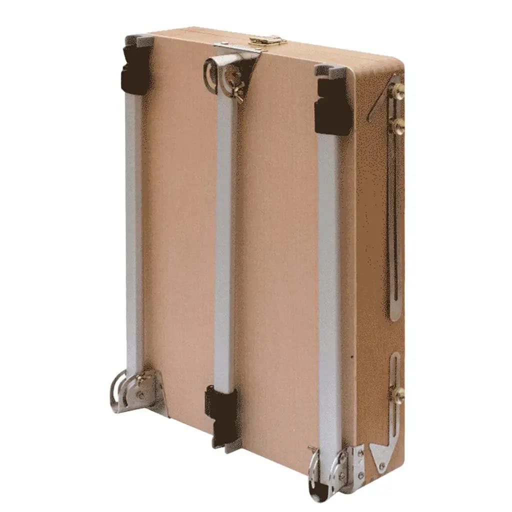 Cavalletto francese in legno con scatola portaoggetti Disegno Pittura Treppiede Set di strumenti Tavolozza da cavalletto francese pieghevole portatile per pittori