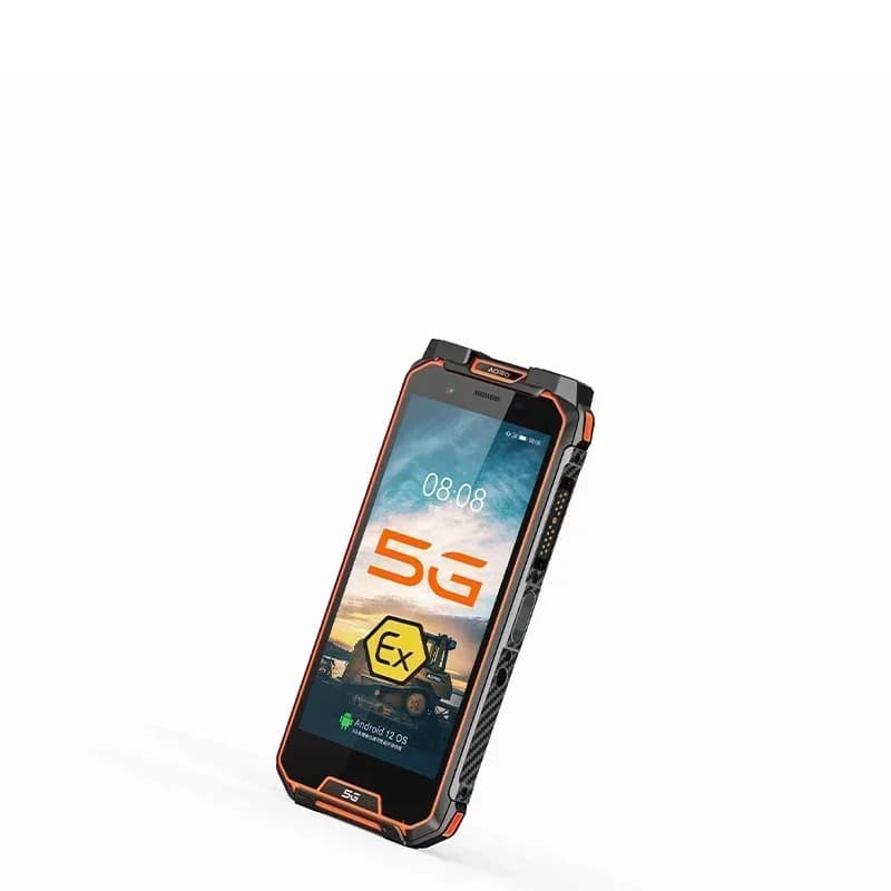 Aoro M5 Telefono 5G 8GB+256GB IECEx Android Divisione 21 Ex Intrinsecamente Sicuro Zona 2 Ex Telefono ATEX Robusto con Walkie Talkie UHF