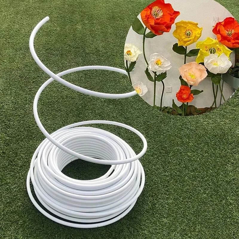 Tubo per lo styling della decorazione del partito da 5 m Tubo per modanatura in plastica di alluminio PVC per baby shower Compleanno Natale Matrimonio Puntelli fai da te