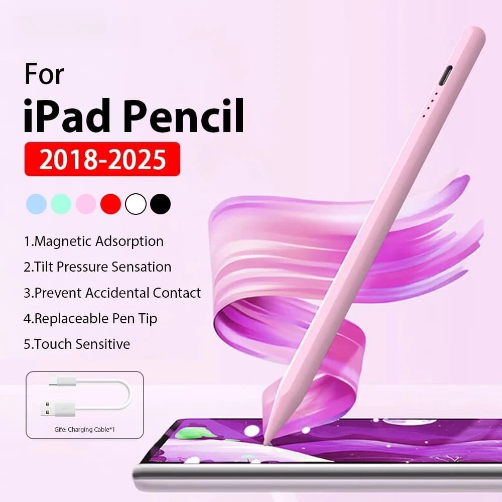 Penna Stilo per Apple Pencil per iPad A16 Pro 13 11a Gen M5 M4 12.9 Air 11 M3 M2 5 4 3 10 9 10a 9a Gen Mini 7 6 Penne Touch
