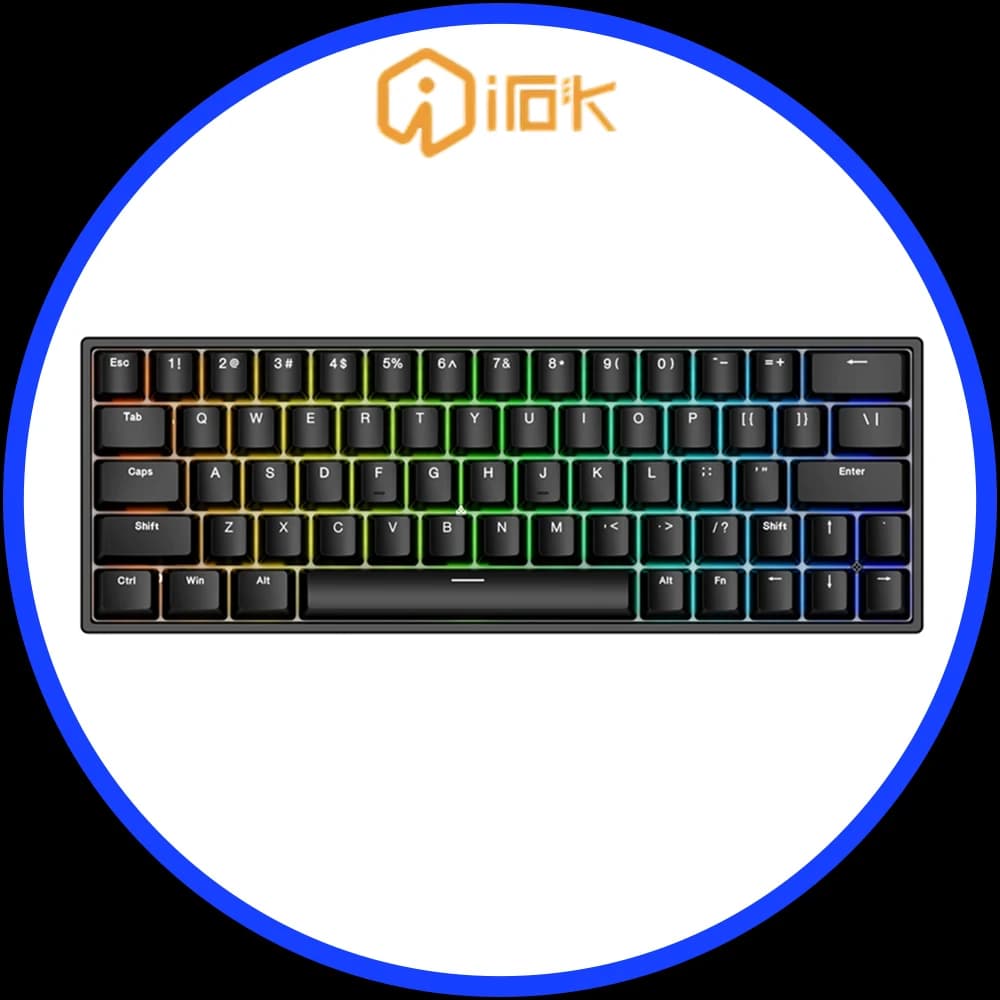 IROK ND63 Pro Interruttore magnetico Tastiera meccanica 8000hz RT0.02mm Tastiera da gioco cablata Tastiera personalizzata Valorant Accessori per PC