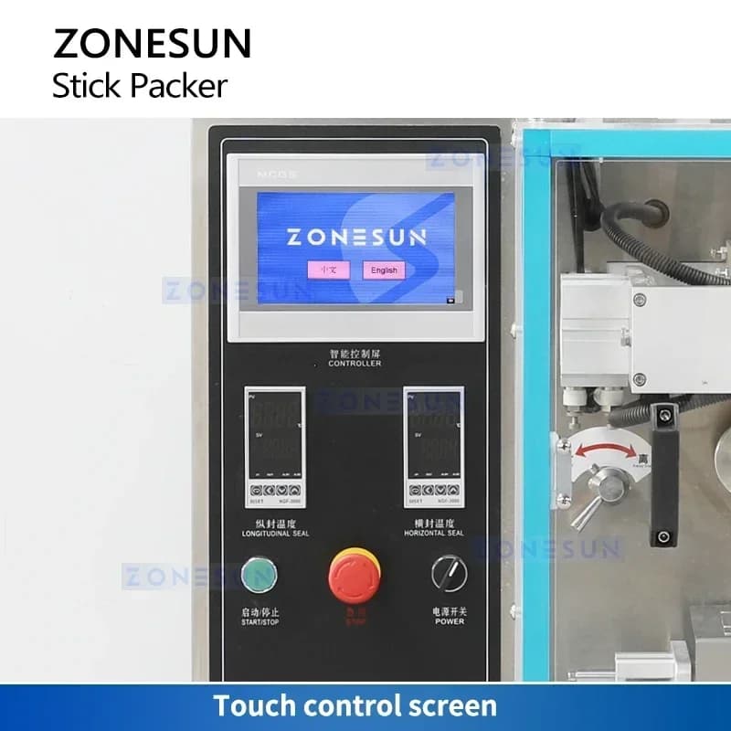 ZONESUN ZS-FS240LS Liquid Filling Sealing Machine Sachet Packaging Ketchup Pasta Sauce Packet Mixing Heating Coding