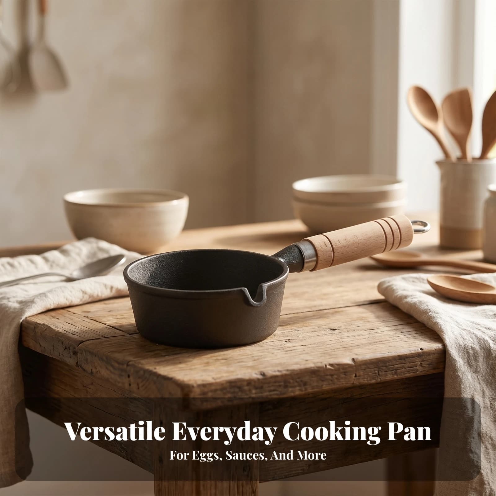 Mini Cast Iron Skillet Angled Neck Small Cast Iron Skillet Small Frying Pan Black Body Cookware Pre-Seasoned