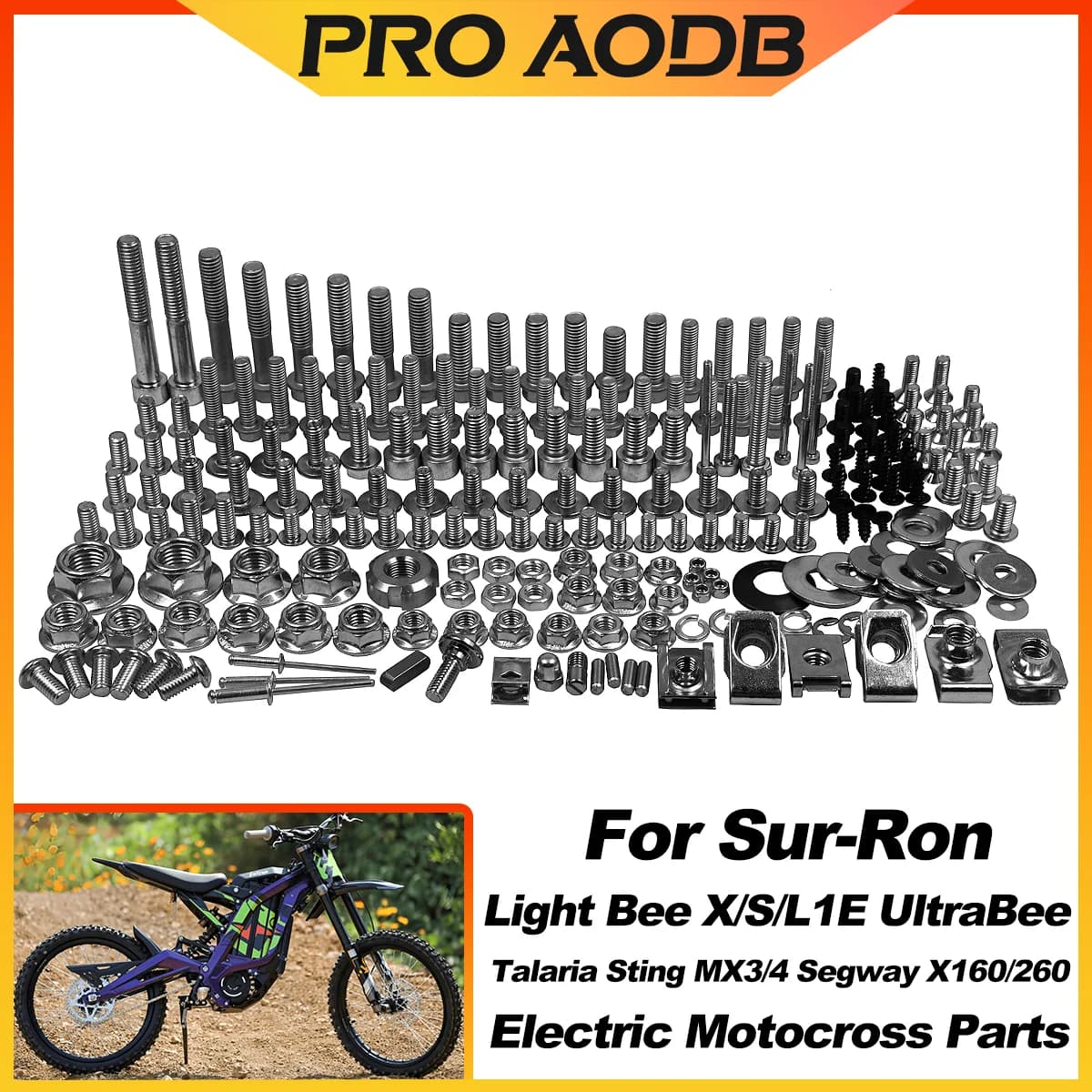 Motocross Card Accessory Repair Tool Box Complete vehicle screw bolt parts For Sur Ron Light Bee X & S UltraBee Universal Parts