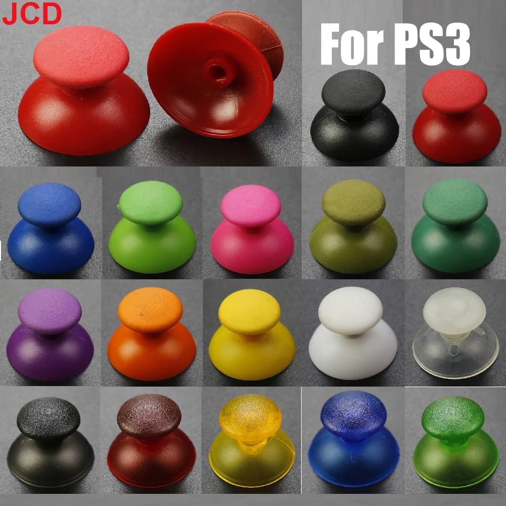 JCD 2 pezzi per controller di gioco PS3 joystick analogico 3D modulo stick cappuccio a fungo copertura per pollice sostituire gli accessori