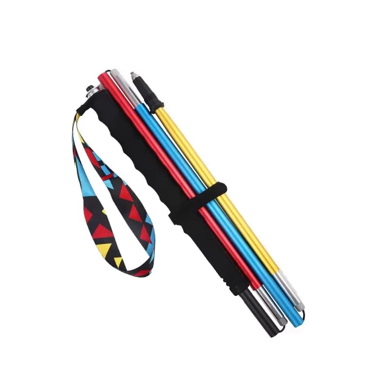 2PCS Professional Ultra Lightweight Folding 7075 Aluminum Alloy Trekking Poles for Trail Running Hiking and Mountaineering