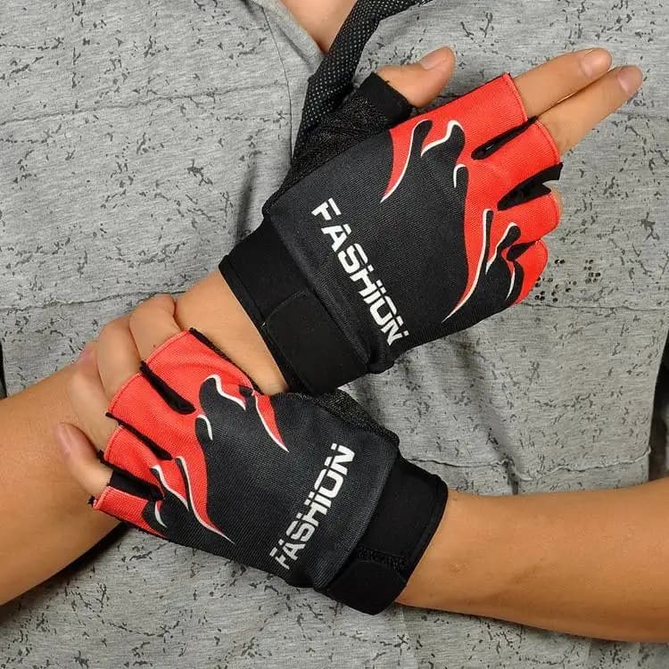 Guanti Sottili e Traspiranti per Mountain Bike, Mezze Dita, per Fitness, Sport all'Aperto, Arrampicata, Stile Maschile, Accessori per Ciclismo, Marca Yangjing
