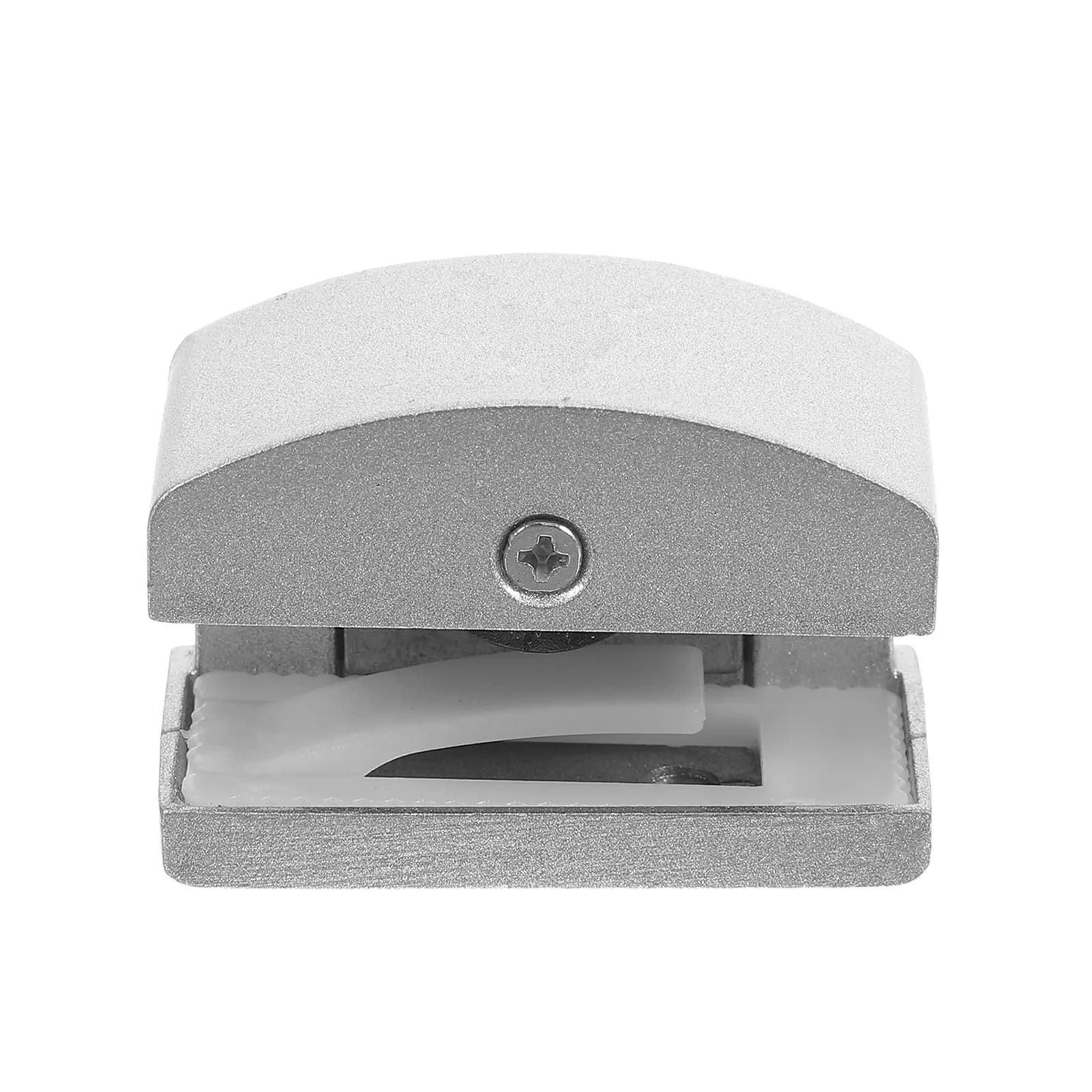 Guida inferiore per porta doccia scorrevole in vetro da 5-14 mm, ferma-porta in alluminio e gomma antiruggine per bagno e cucina