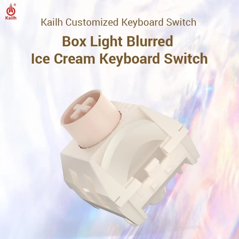 Kailh BOX Keyboard switch with light blown ice cream Pro Quick Silver Full POM Mechanical keyboard switch with quick trigger