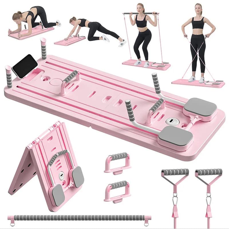 Attrezzatura Commerciale e Domestica Pieghevole per Pilates, Tavola per Addominali e Core, Reformer