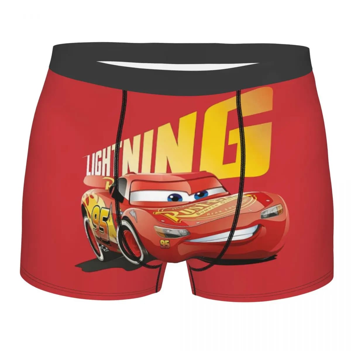 Sexy boxer da uomo Lightning Mcqueen Cars, slip traspiranti, biancheria intima da uomo