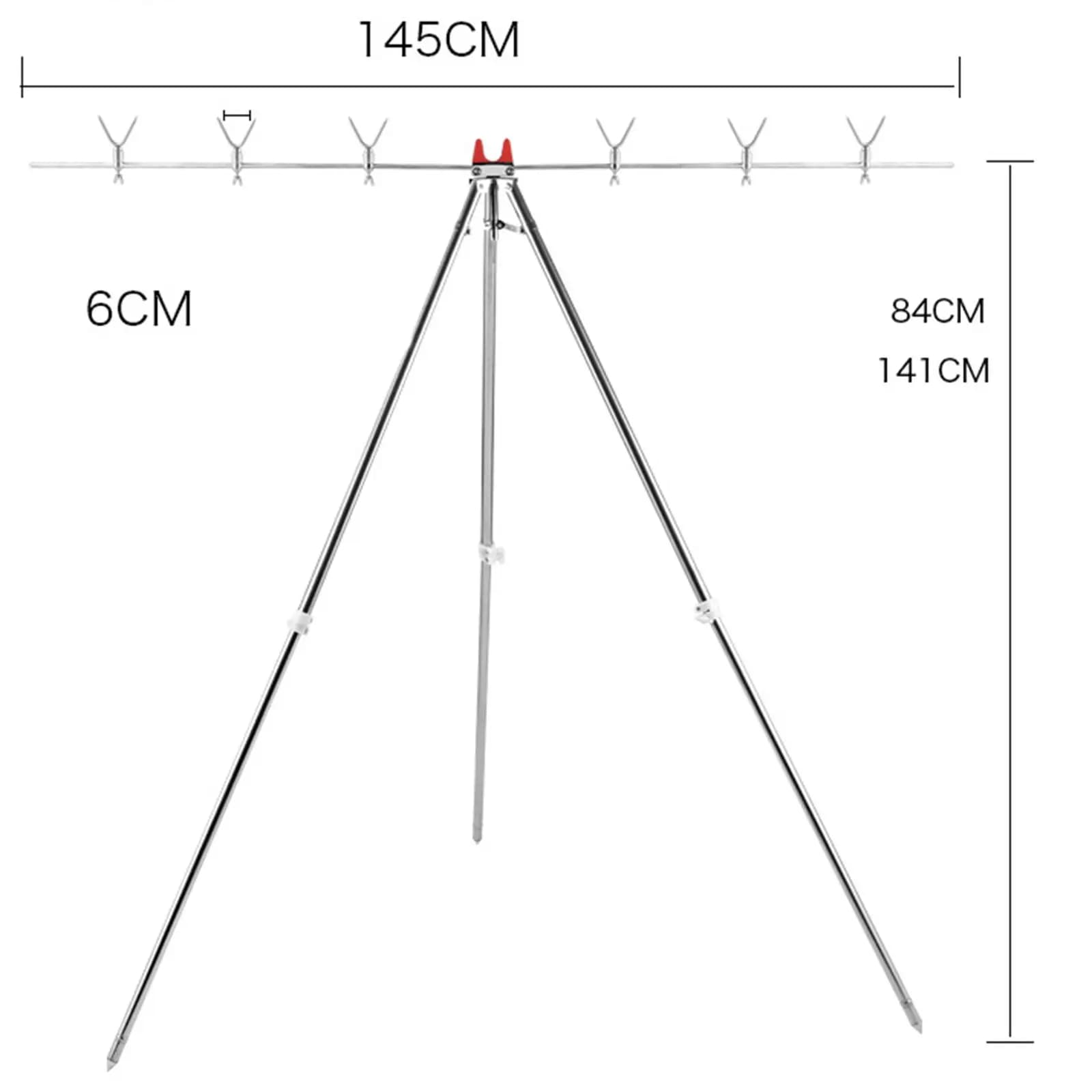Portacanna da Pesca Telescopico da Spiaggia, Regalo per Uomini, Facile Inserimento nel Terreno, Supporto Universale Portatile per Canna da Pesca